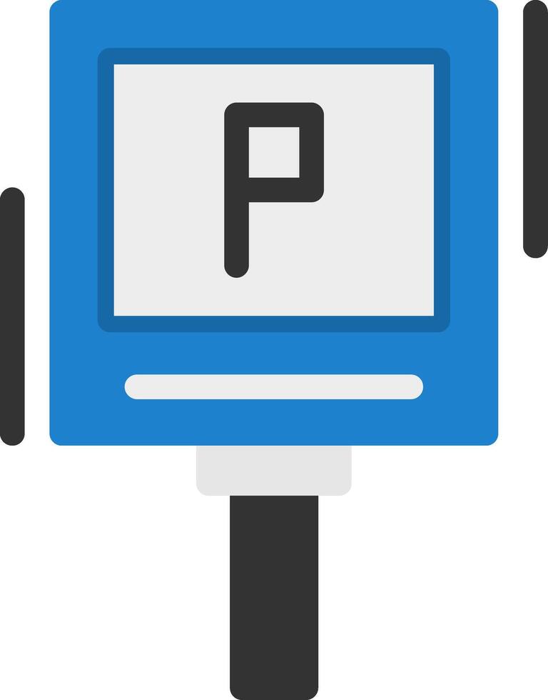 P parking symbol Flat Icon vector