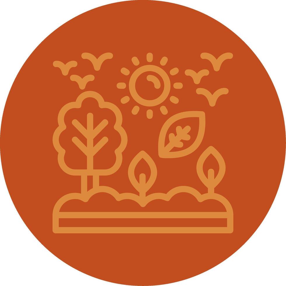 Conservation Line Multi color Icon vector