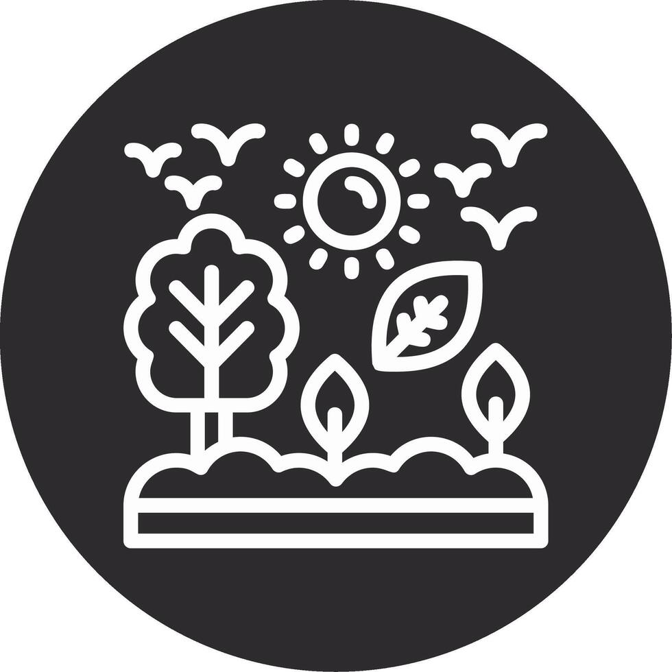 Conservation Inverted Icon vector