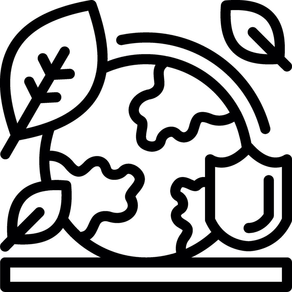 Environmental protection Line Icon vector