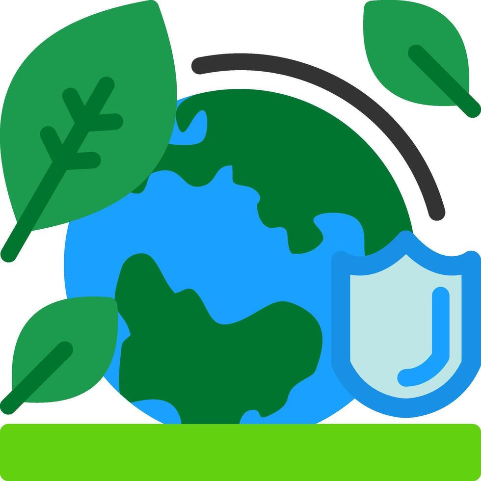 Environmental protection Flat Icon vector