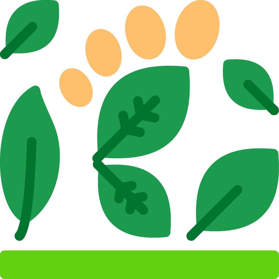 Carbon footprint Flat Icon vector