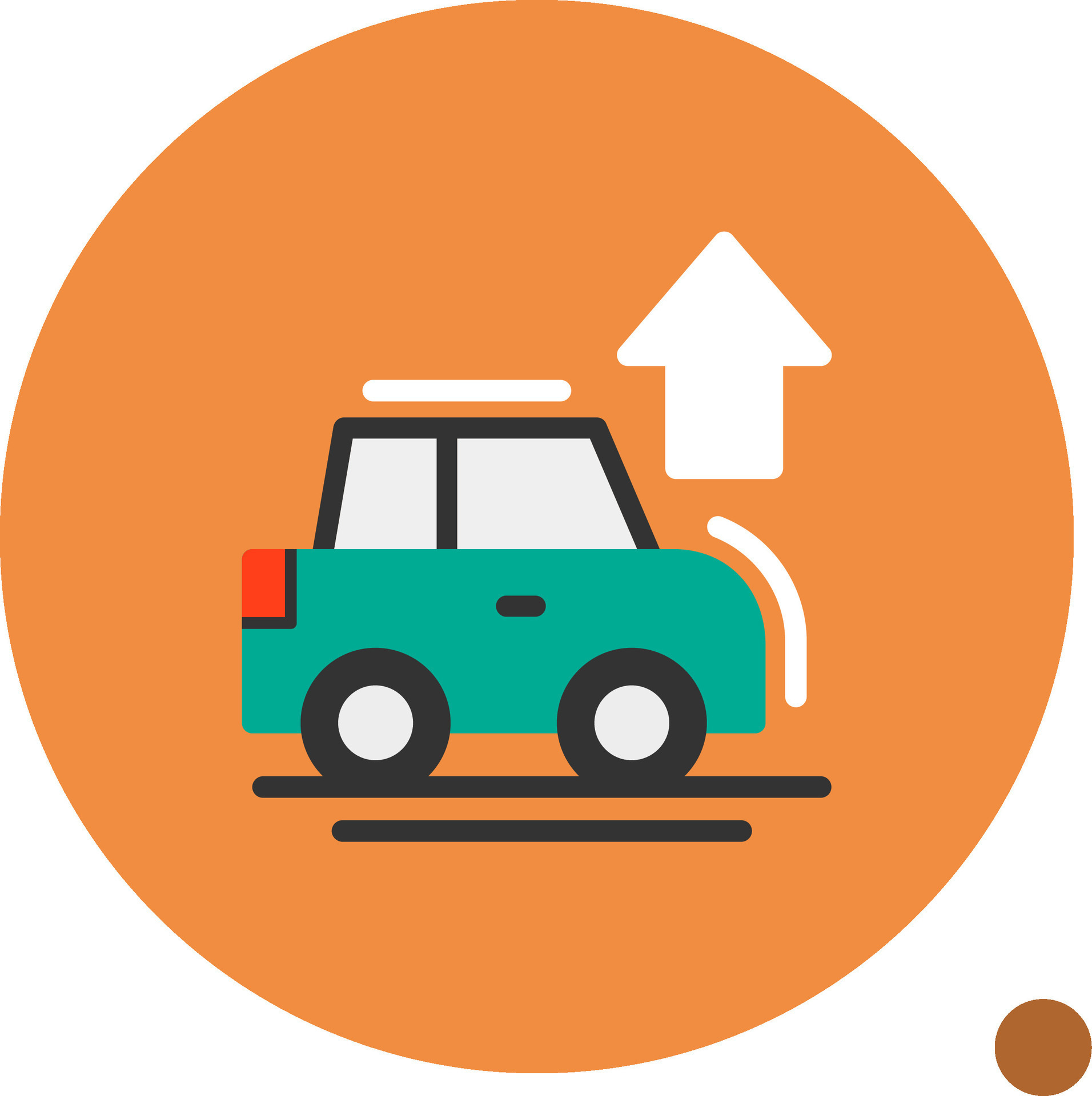 Car with up arrow Flat Shadow Icon 39533880 Vector Art at Vecteezy