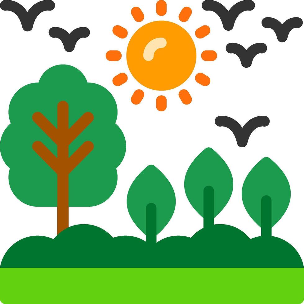 Green energy Flat Icon vector