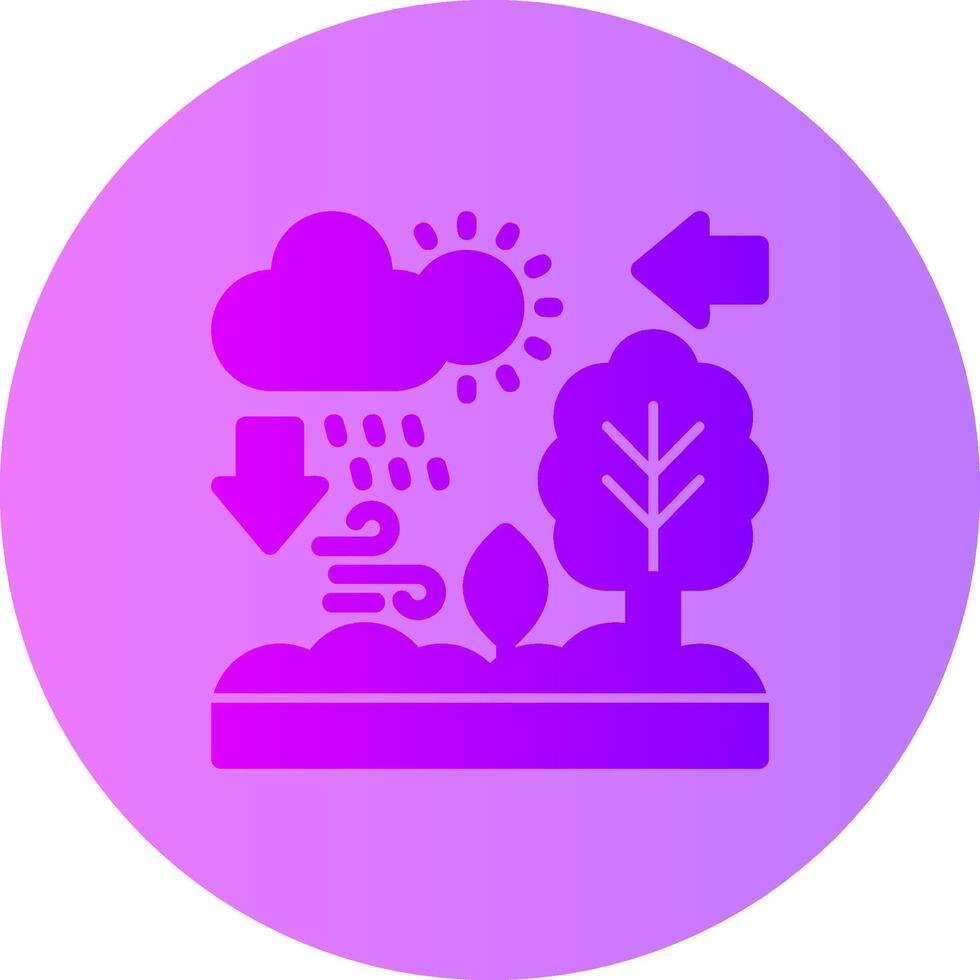 Ecosystem Gradient Circle Icon vector