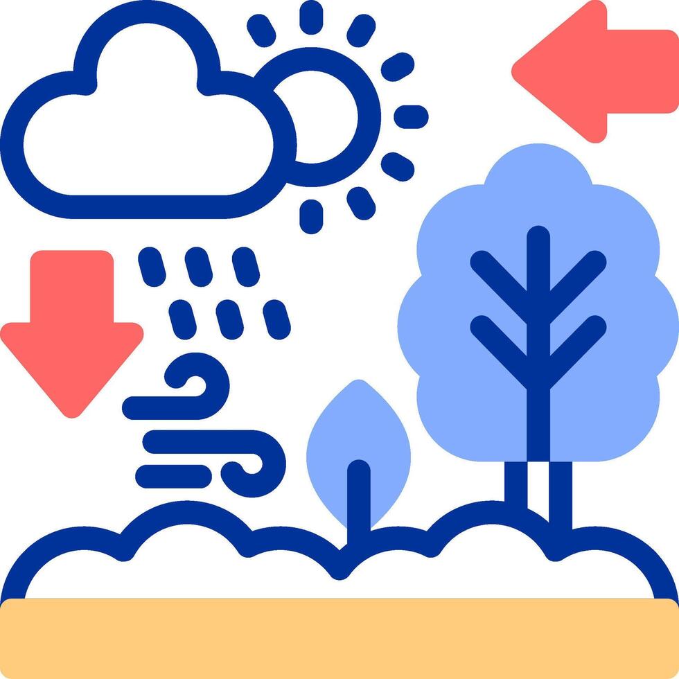 Ecosystem Color Filled Icon vector