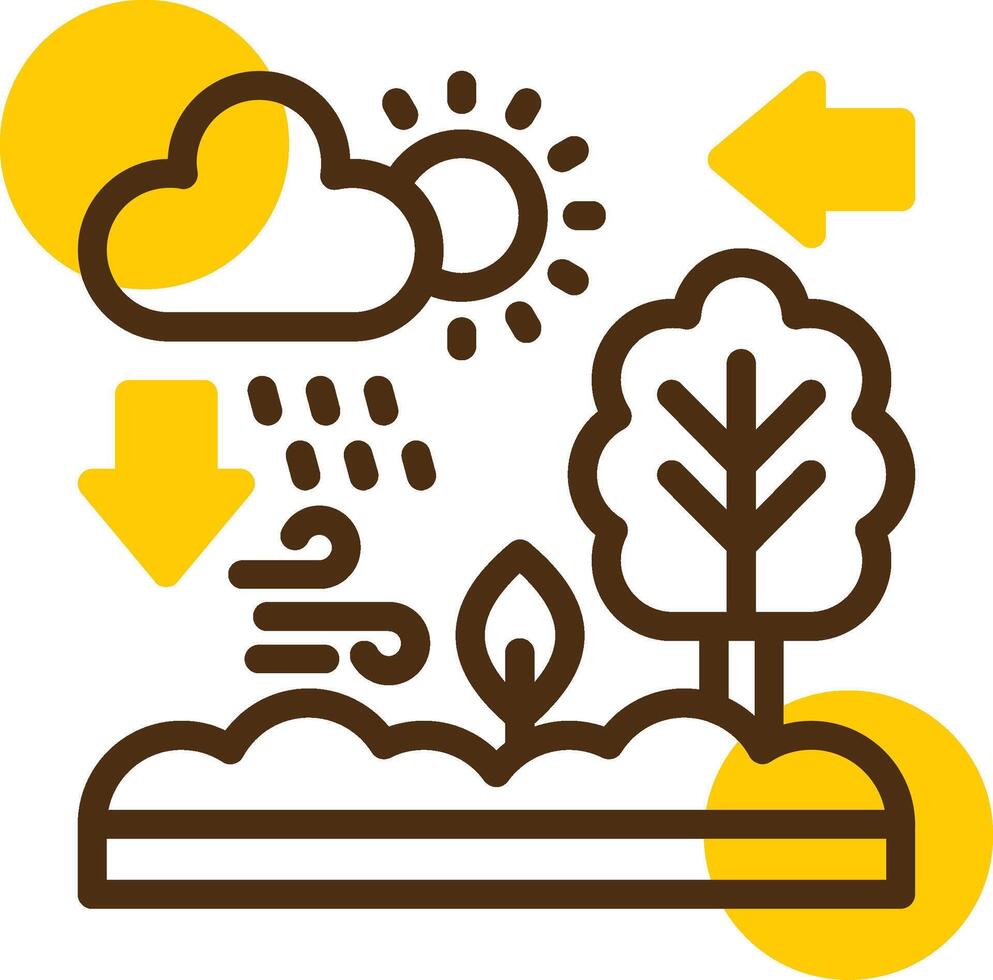 Ecosystem Yellow Lieanr Circle Icon vector