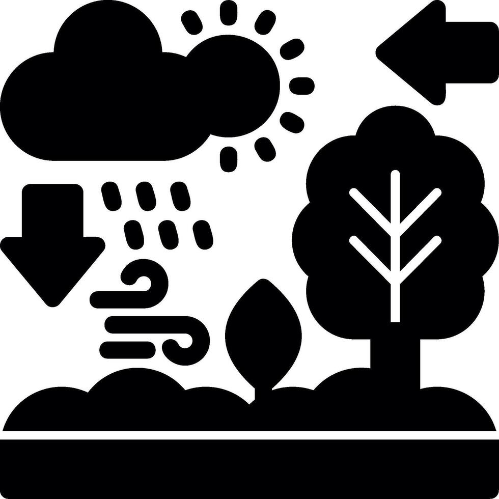 Ecosystem Glyph Icon vector