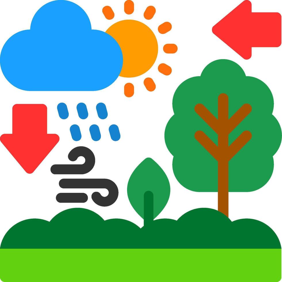 Ecosystem Flat Icon vector