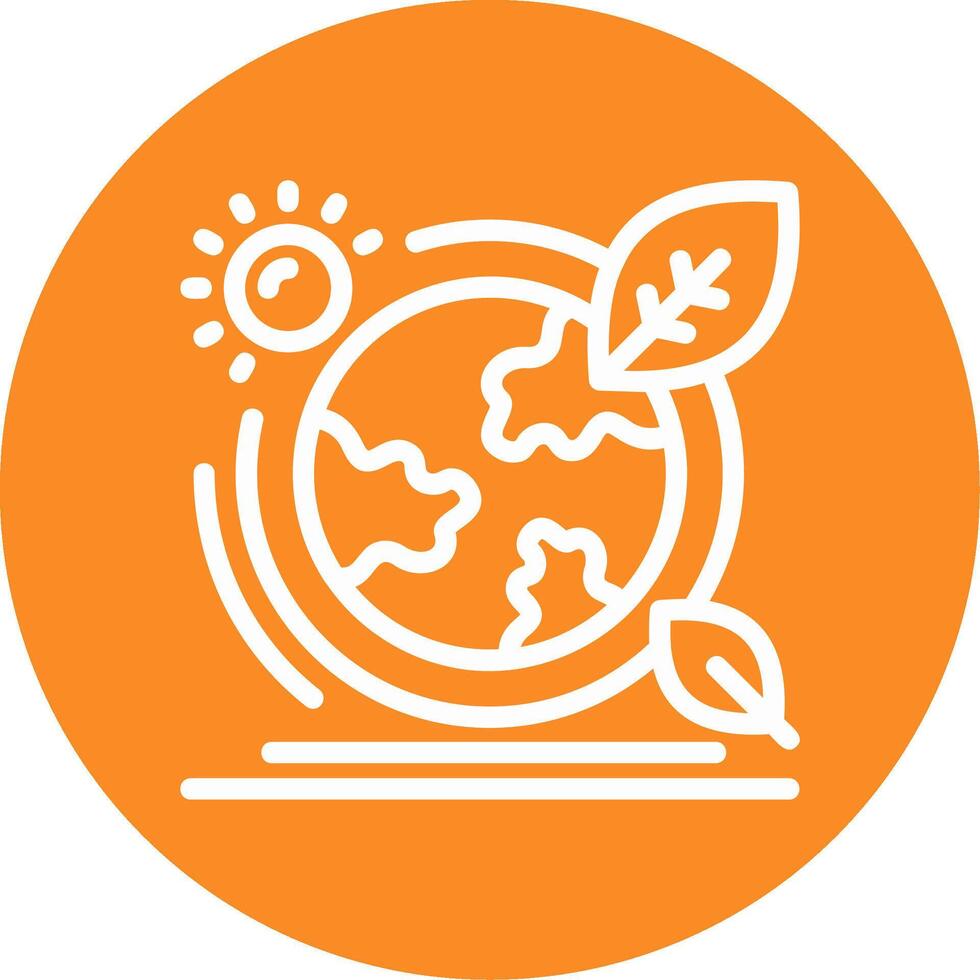 Ozone layer Outline Circle Icon vector