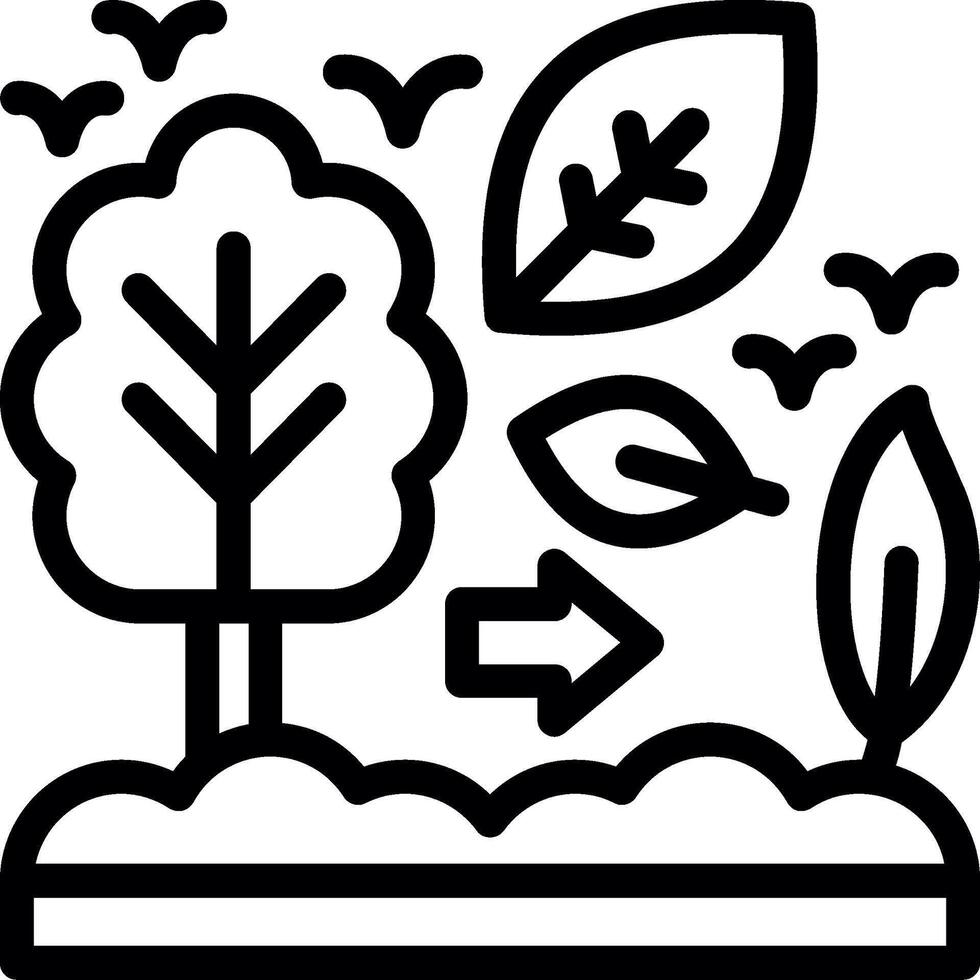 eco consciente línea icono vector