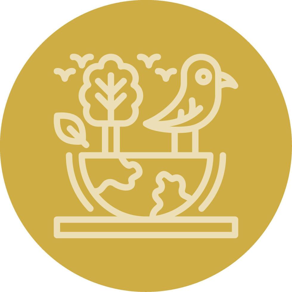 Biodiversity Line Multi color Icon vector