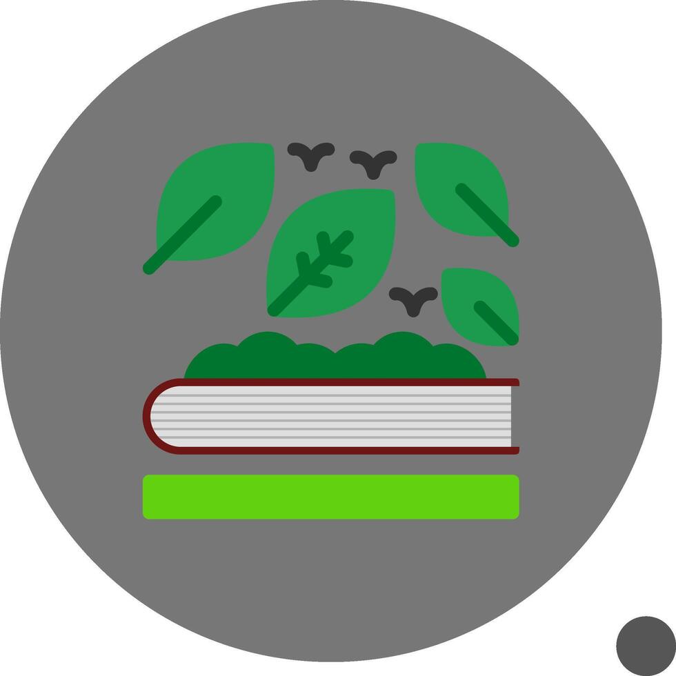 Environmental education Flat Shadow Icon vector