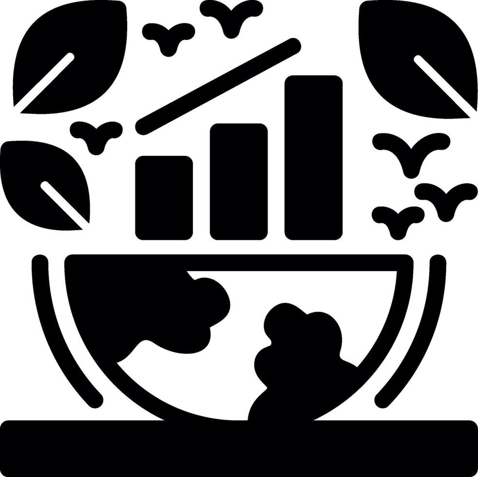 Green economy Glyph Icon vector