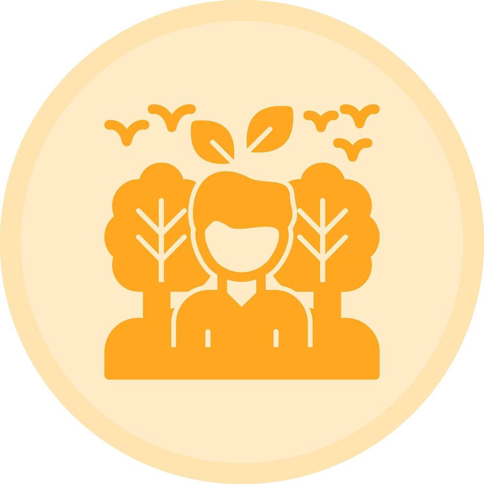 Conservationist Multicolor Circle Icon vector