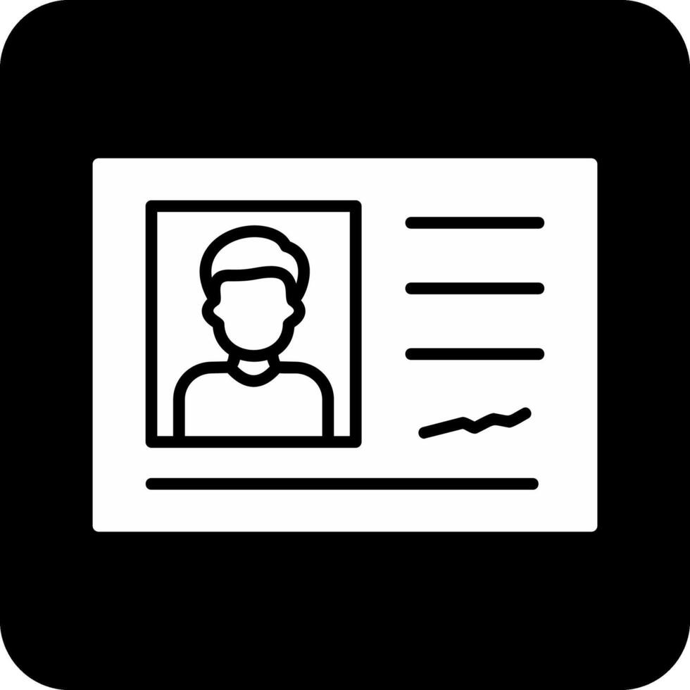 Identification Card Vector Icon
