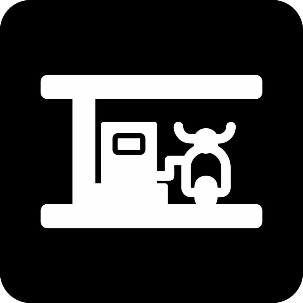 icono de vector de gasolinera