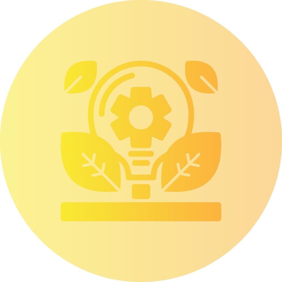 Green innovation Gradient Circle Icon vector