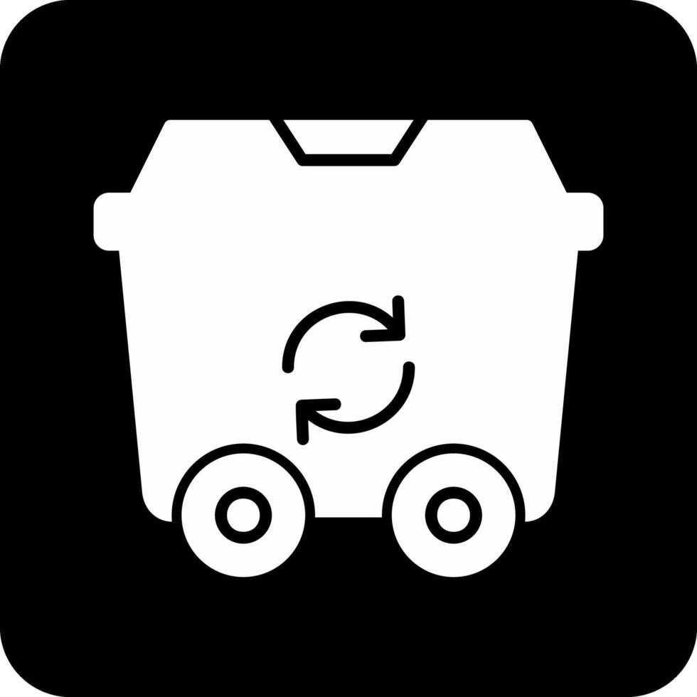 icono de vector de reciclaje