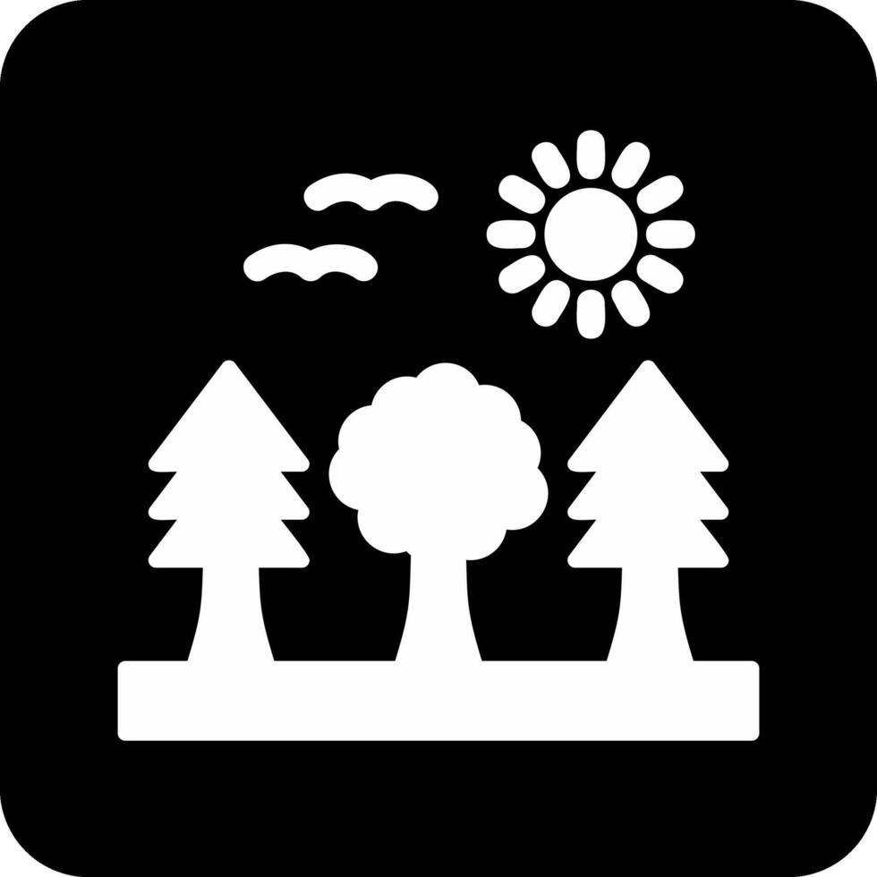 icono de vector de bosque