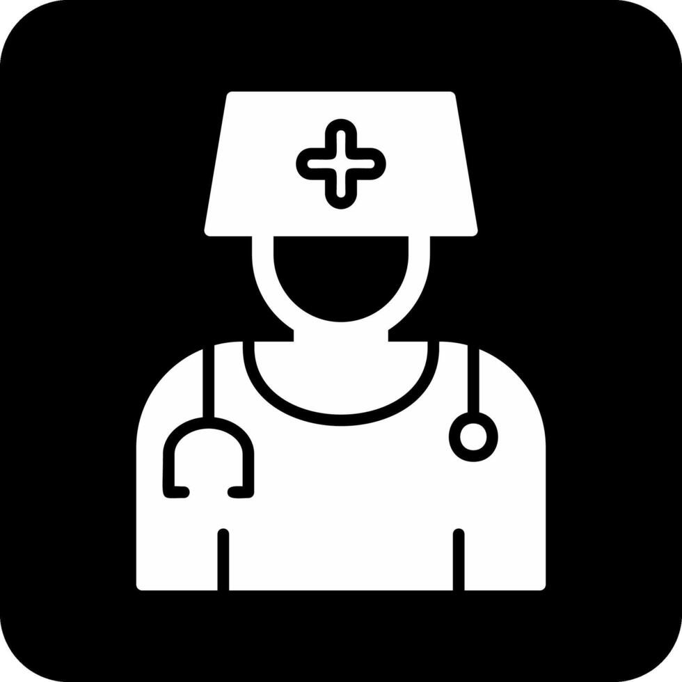 dama médico vector icono