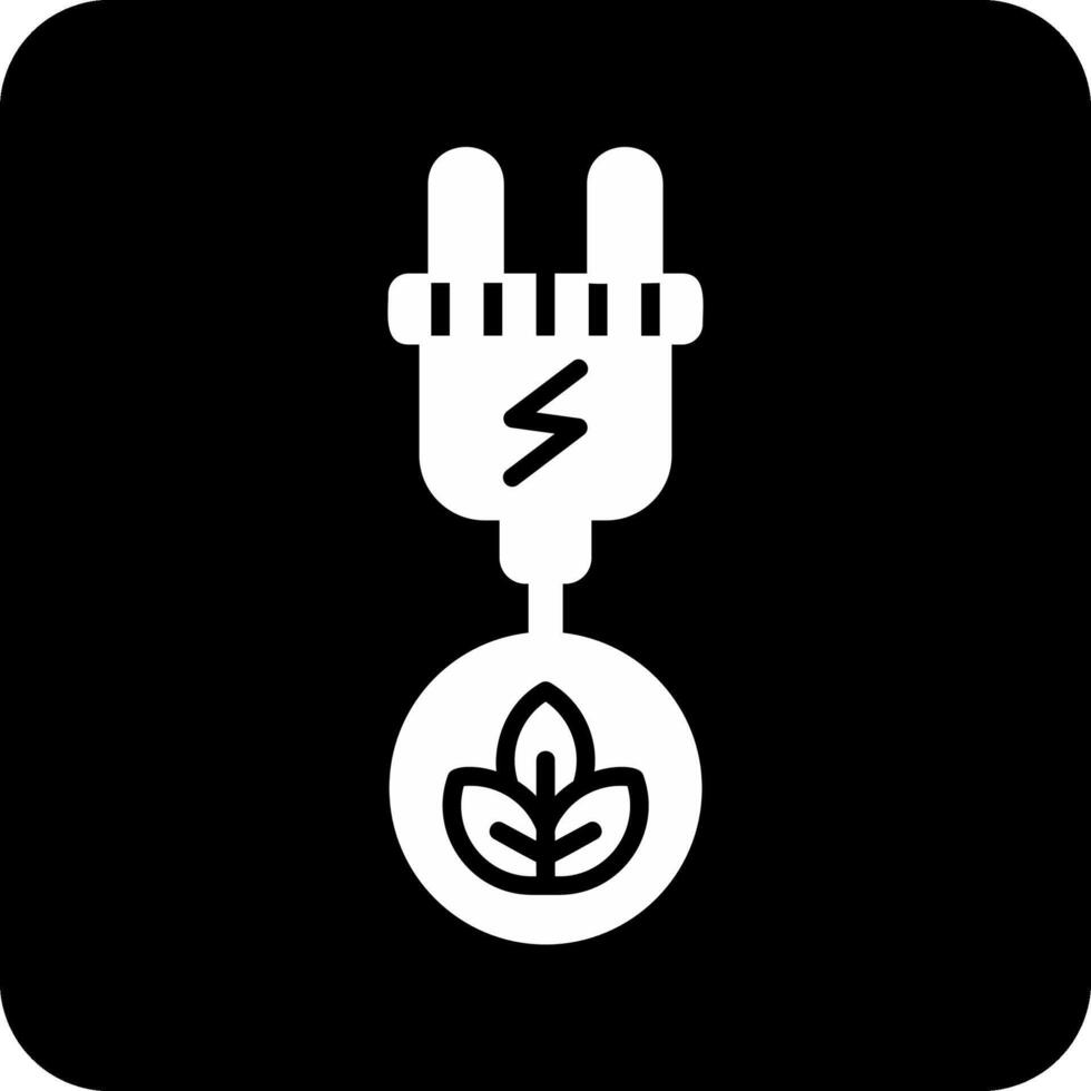 icono de vector de energía verde