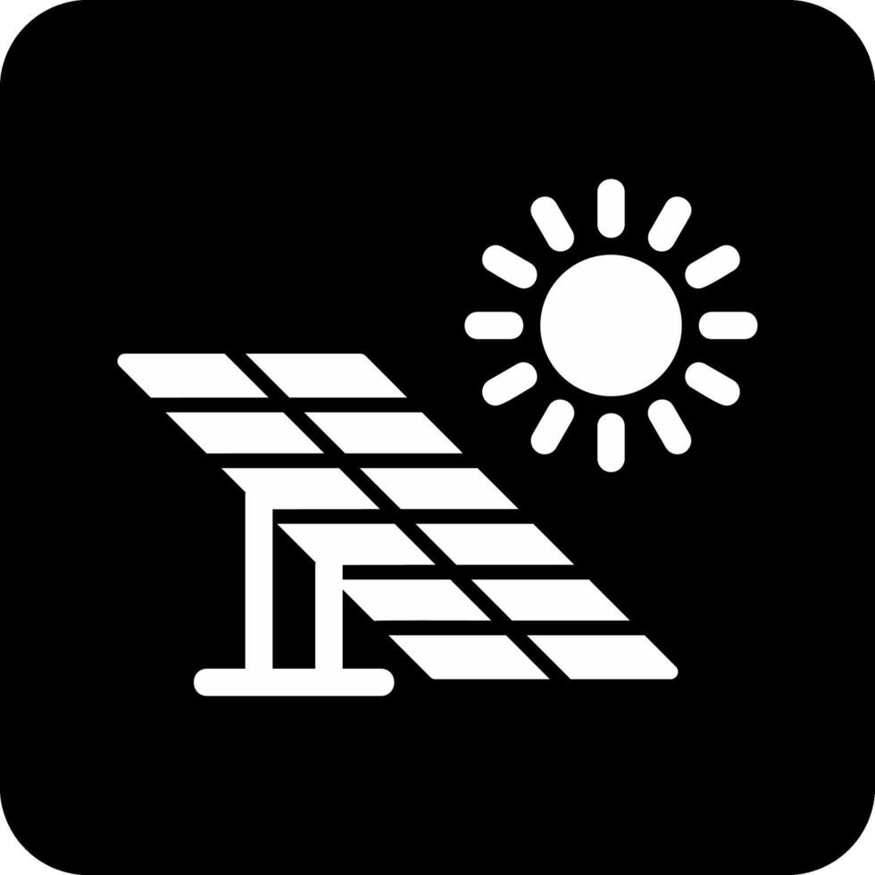 icono de vector de panel solar