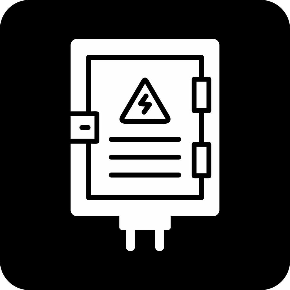 icono de vector de panel eléctrico