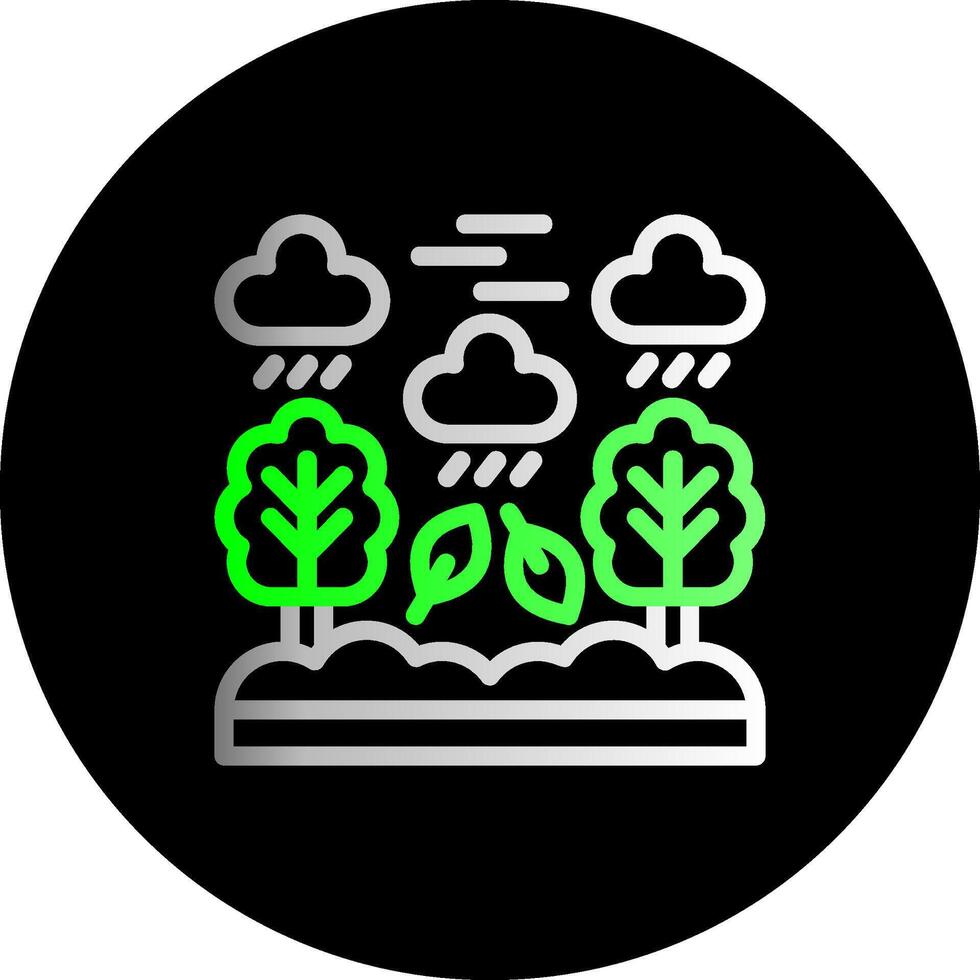 Rainforest Dual Gradient Circle Icon vector