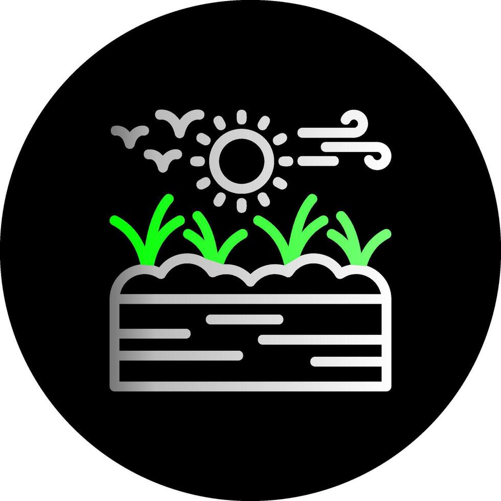 Wetland Dual Gradient Circle Icon vector