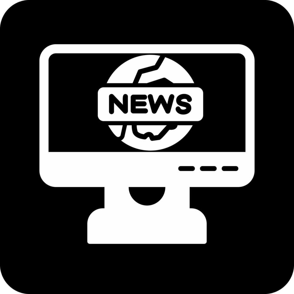 icono de vector de informe de noticias