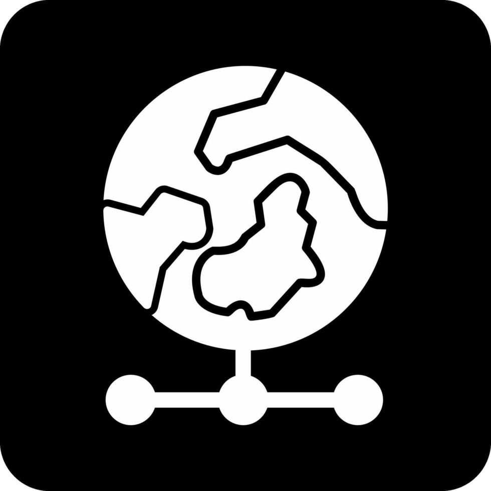 icono de vector de cuadrícula mundial