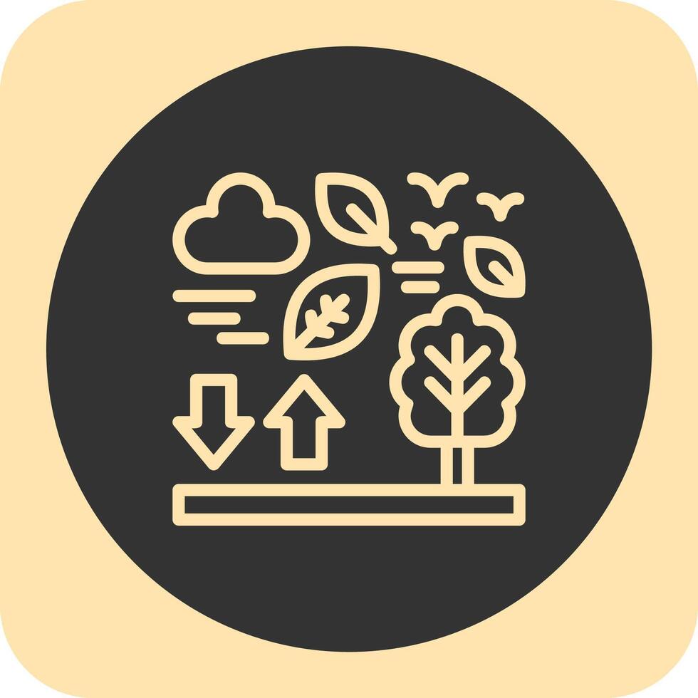 Zero waste Linear Round Icon vector