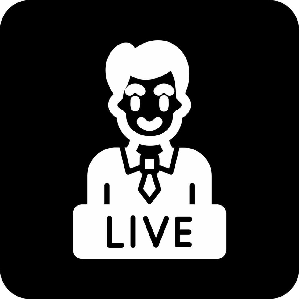 Live News Vector Icon