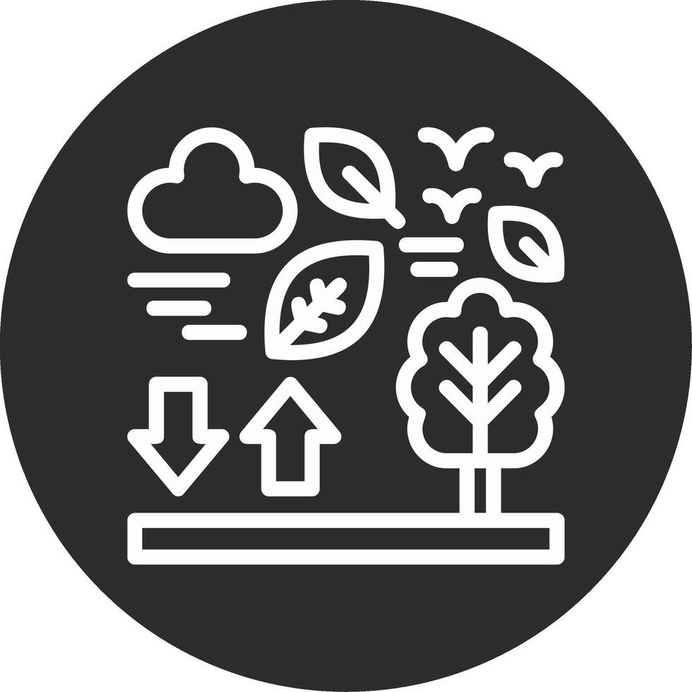 Zero waste Inverted Icon vector