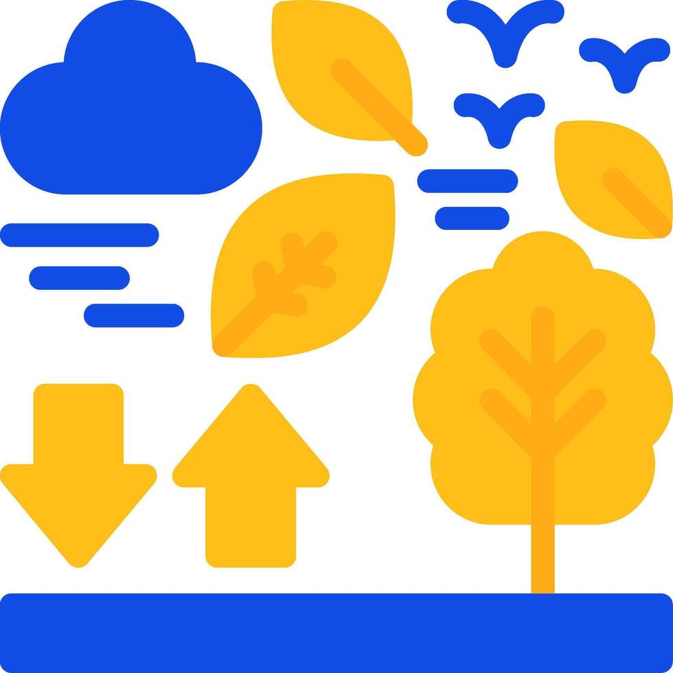 Zero waste Flat Two Color Icon vector