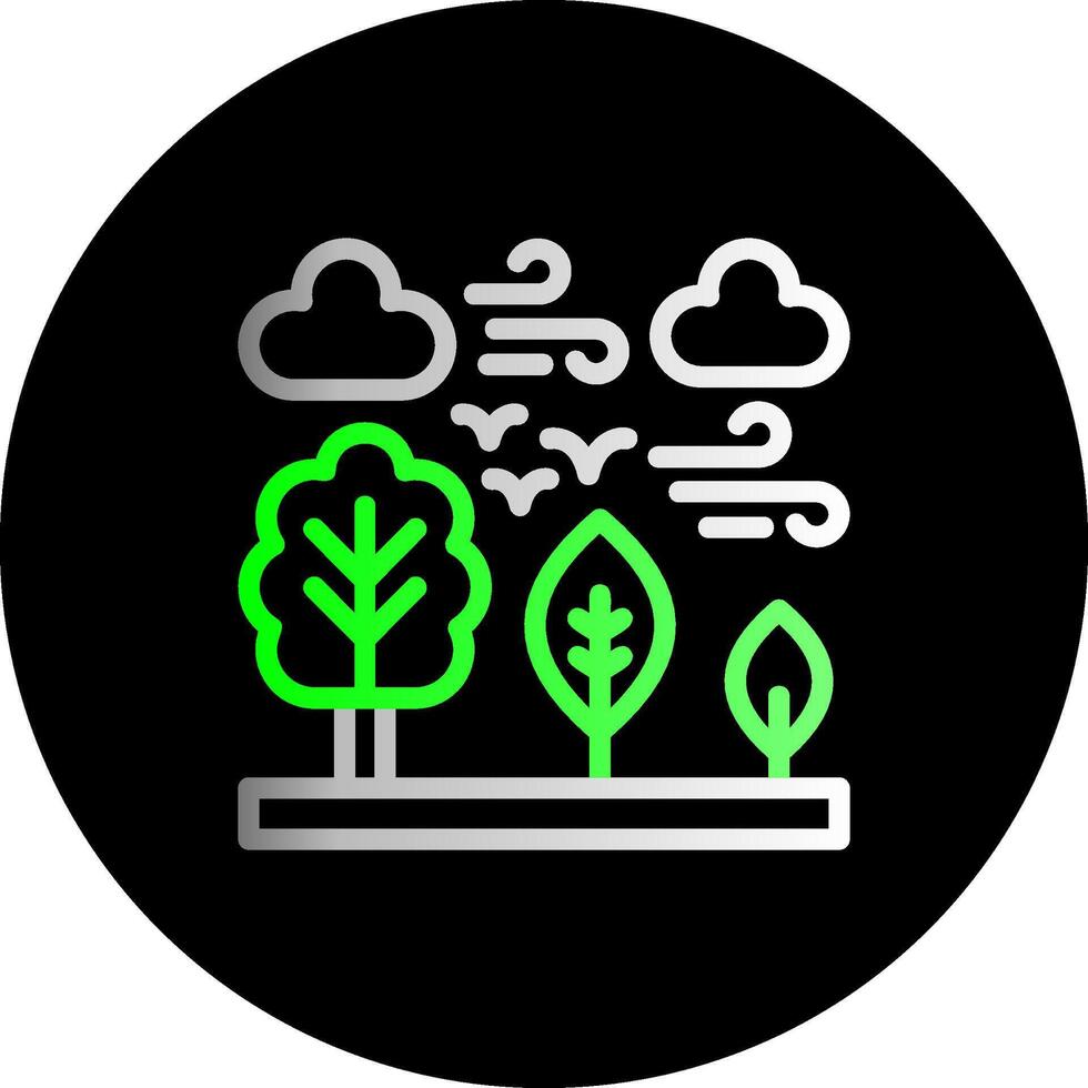 Electric vehicle charging Dual Gradient Circle Icon vector