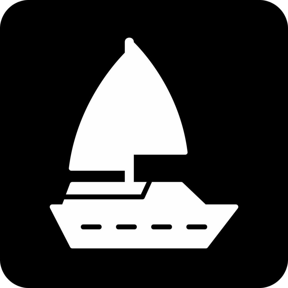 icono de vector de barco