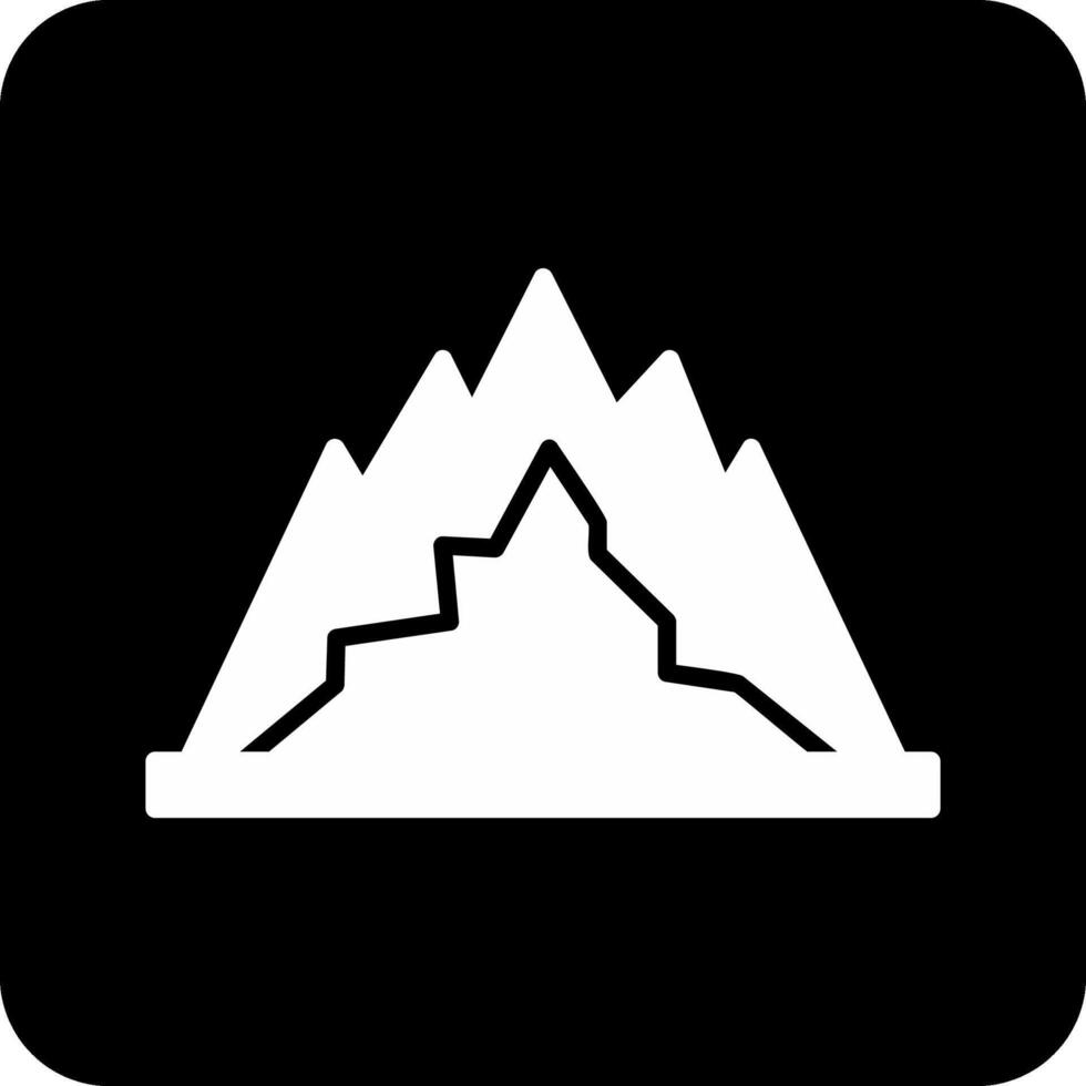 icono de vector de montaña