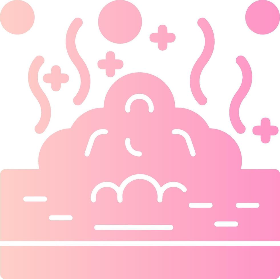 Land pollution Solid Multi Gradient Icon vector