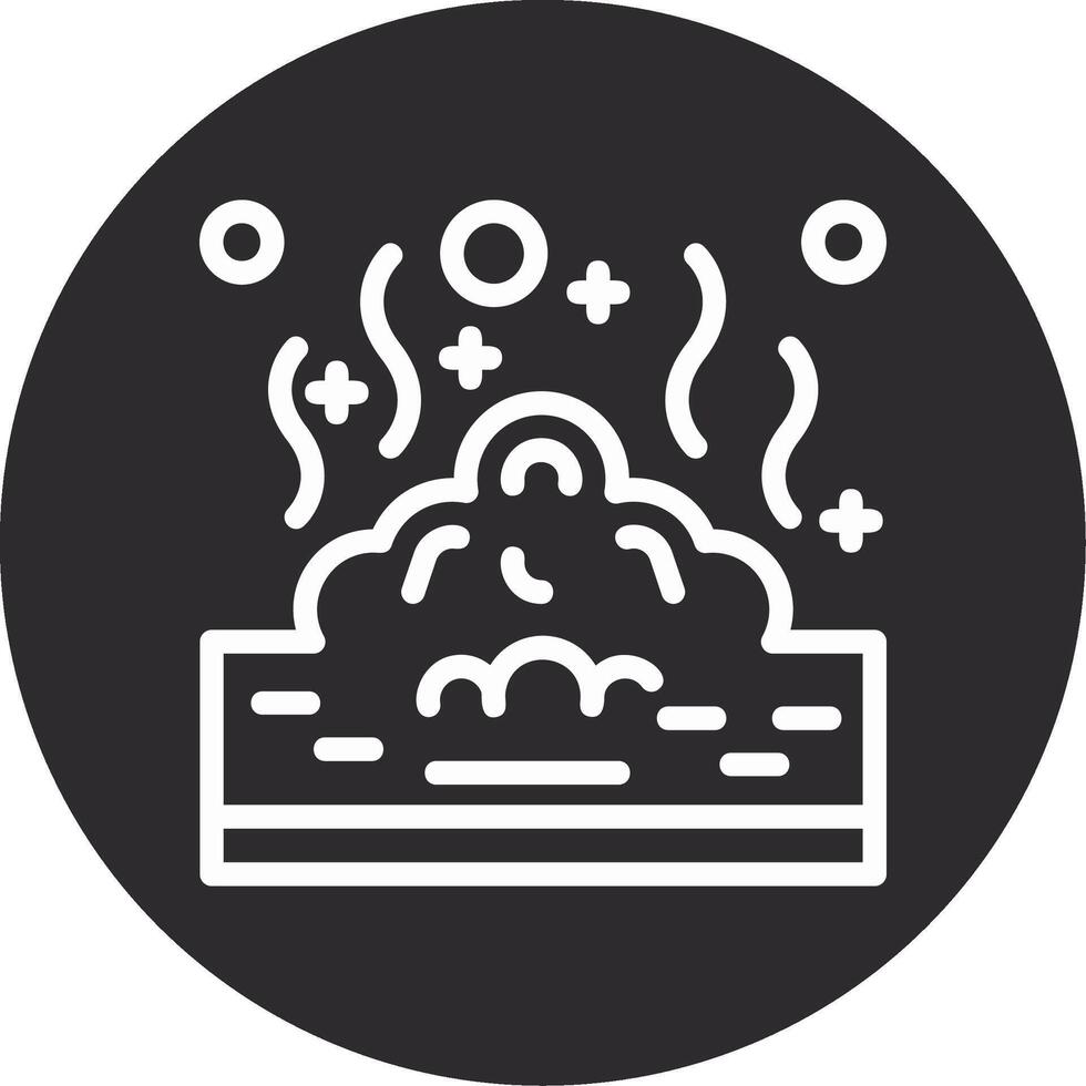 Land pollution Inverted Icon vector