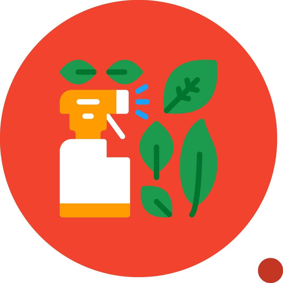 Green cleaning Flat Shadow Icon vector