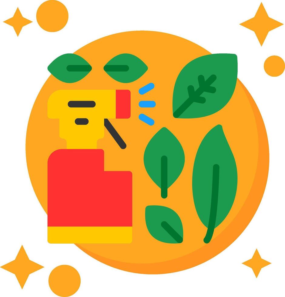Green cleaning Tailed Color Icon vector