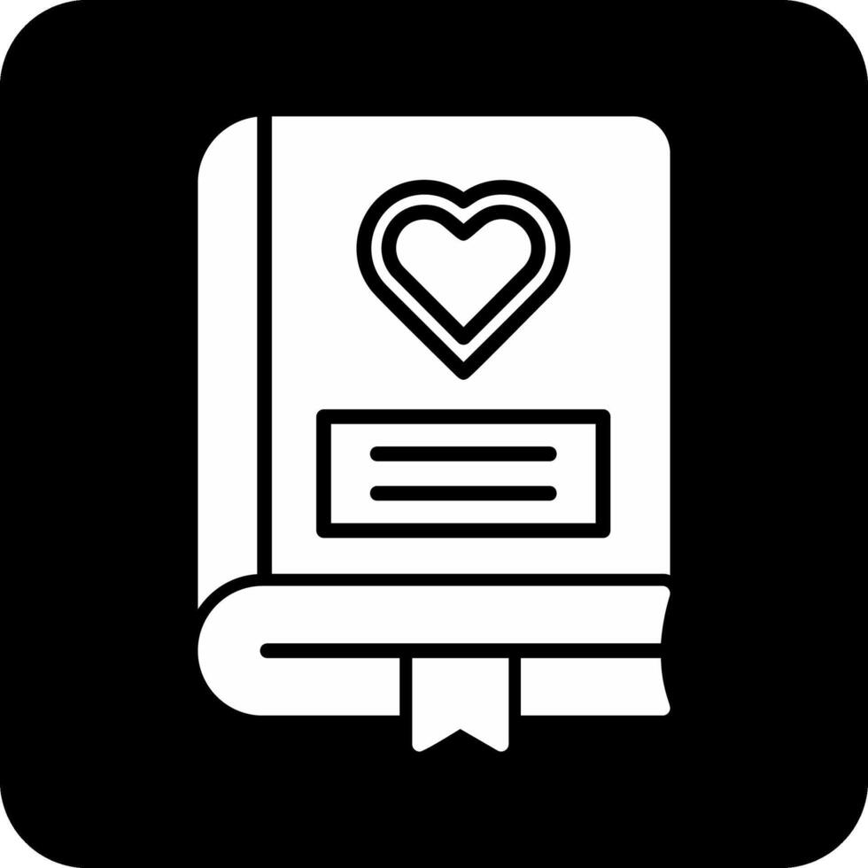 romance libro vector icono