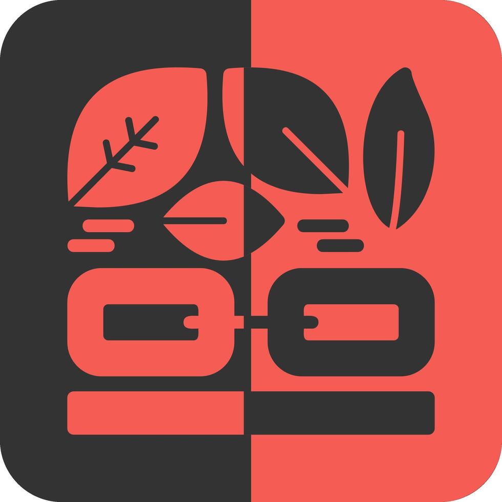 Green supply chain Red Inverse Icon vector