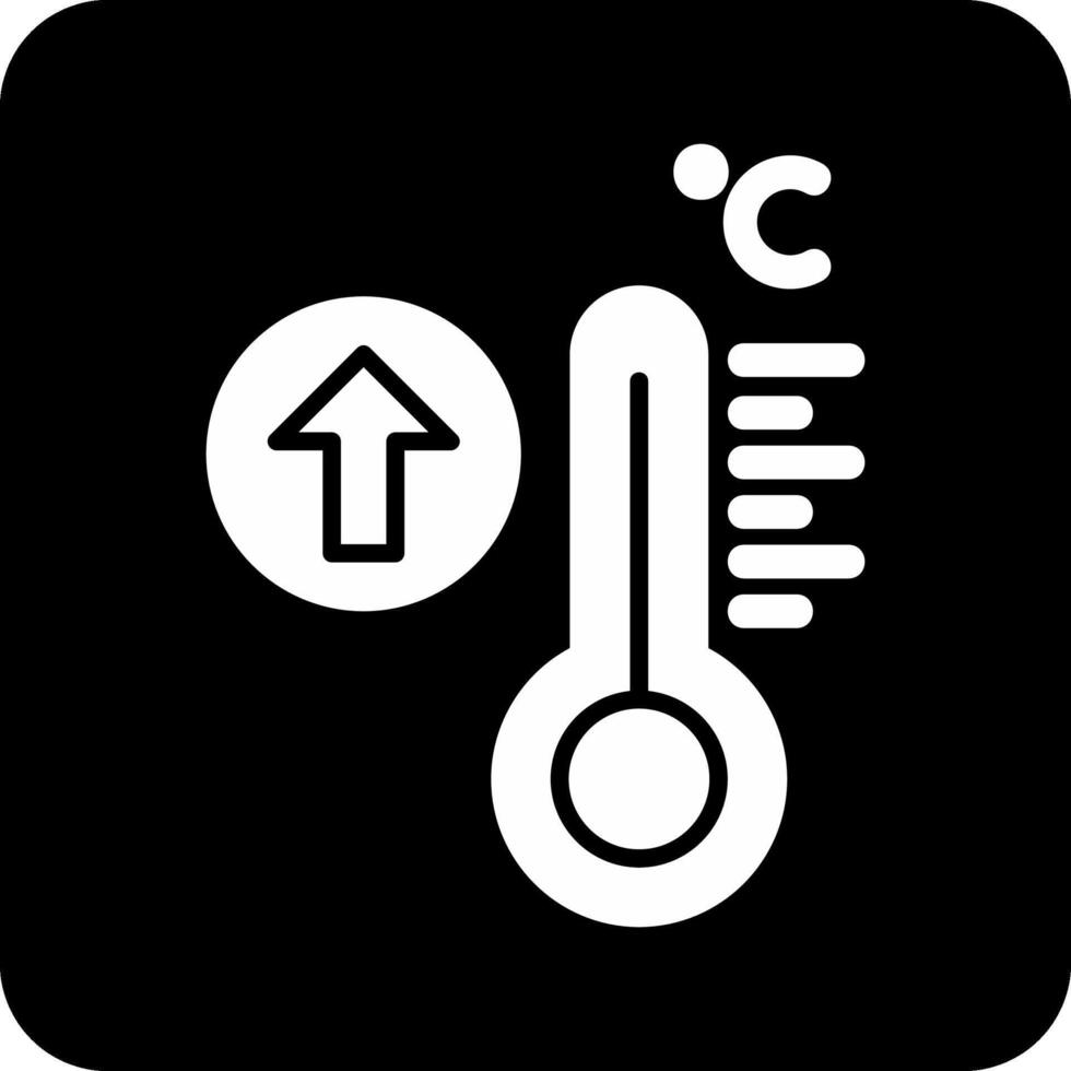 icono de vector de alta temperatura