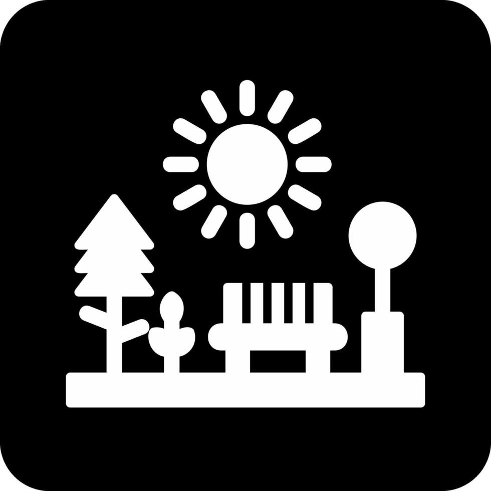 icono de vector de parque