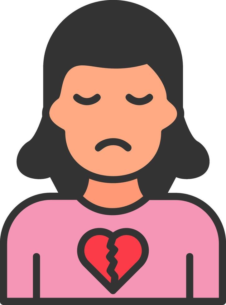 Broken Heart Vector Icon