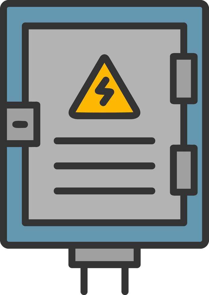 icono de vector de panel eléctrico