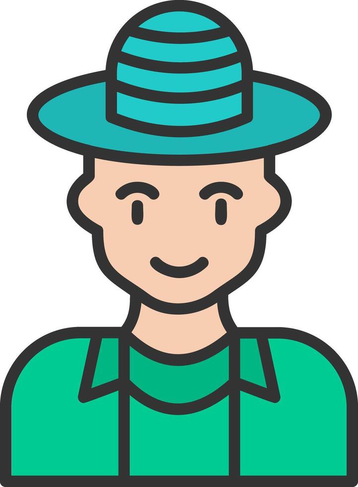 Tourist man Vector Icon